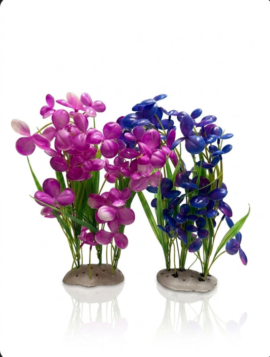 Colorful Artificial Flower Aquarium Decoration