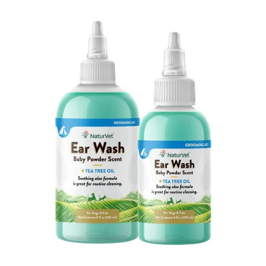 NaturVet Ear Wash Liquid For Cats And Dogs 4oz