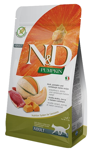 Farmina N&D Pumpkin Feline Adult Cat Dry Food- Duck and Cantaloupe 11lb