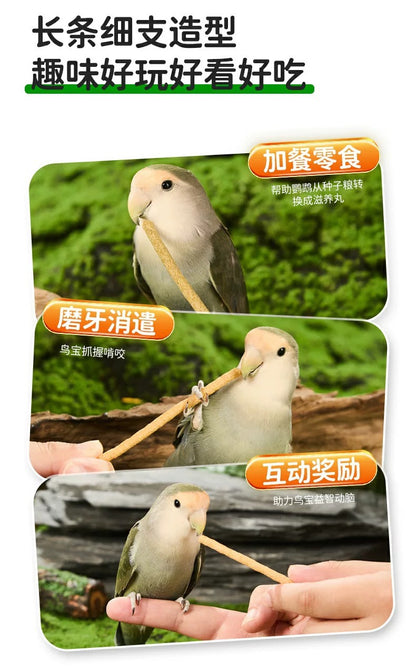 Yee Parrot Crispy Sticks Natural Beak Grinding Treats 50g