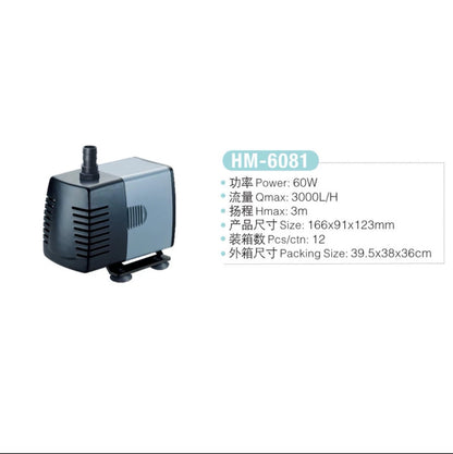 Jeneca High Flow Quiet Submersible Water Pump-HM Series (6081/8101/9131)