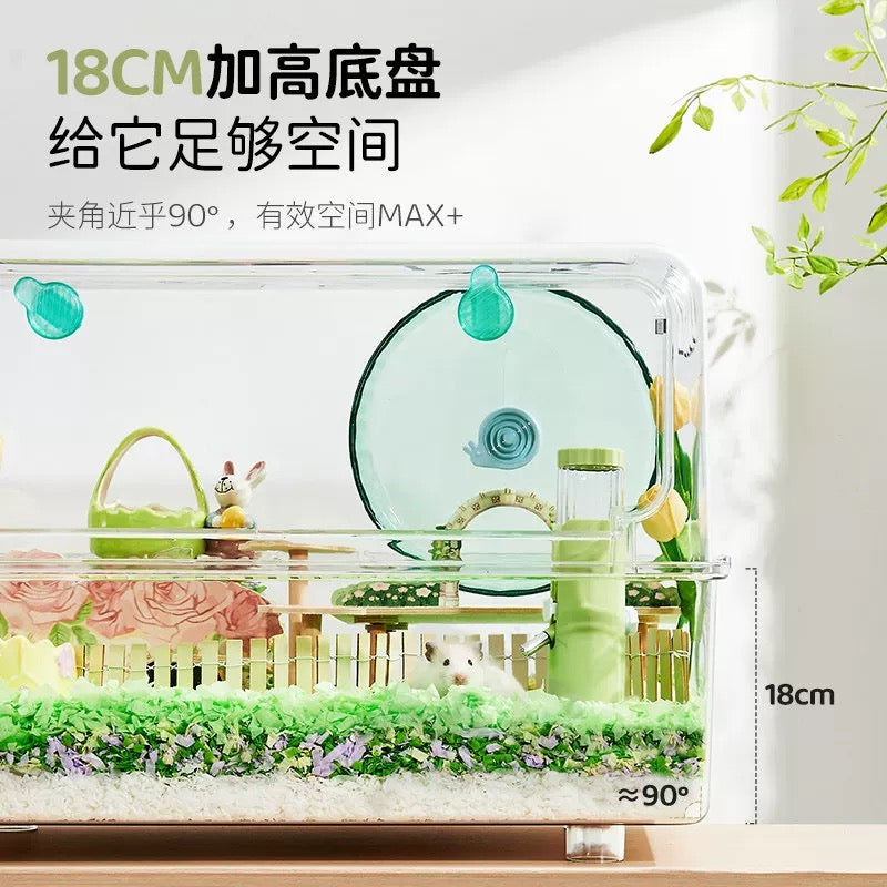 YEE Acrylic Large Hamster Cage For Small Pets
