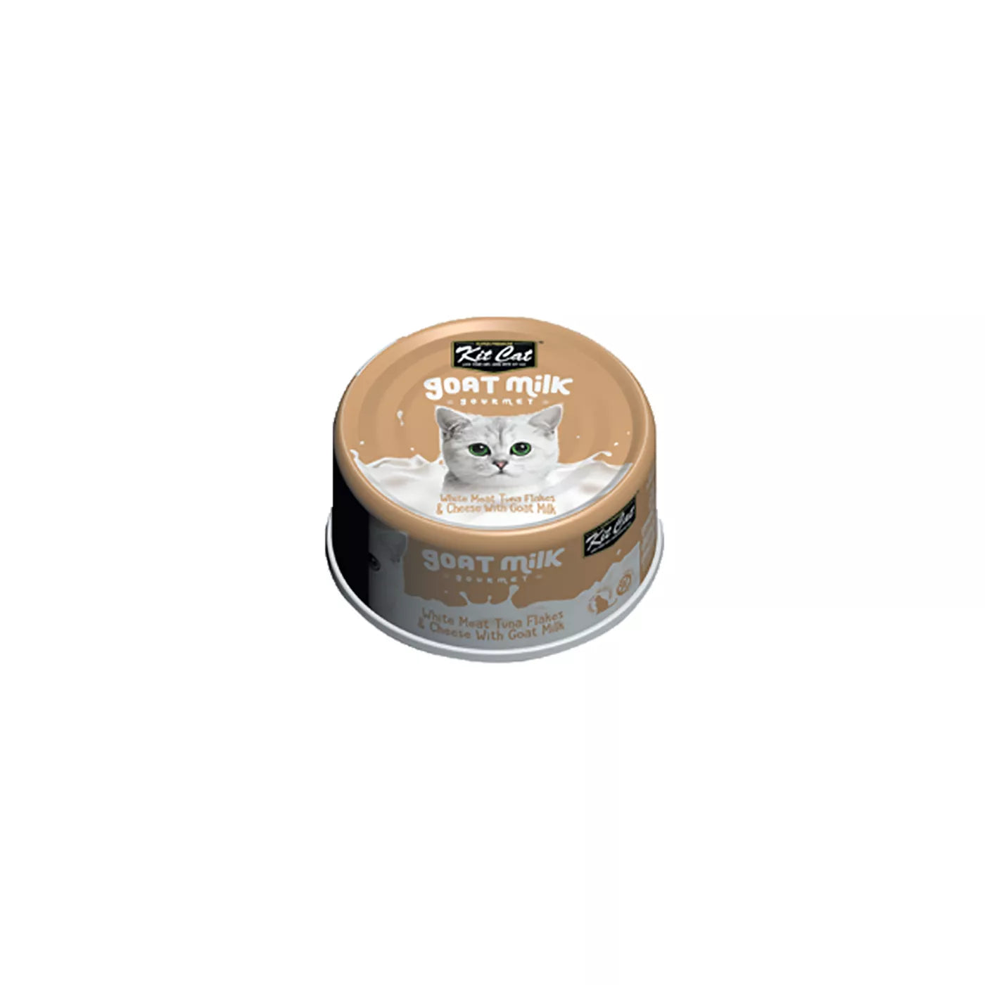 Kit Cat Goat Milk Wet Cat Food - Tuna & Cheese 70g