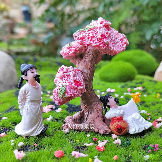 Magicalpets Aquarium Resin Cherry Blossom Tree Fish Tank Decoration