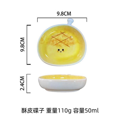 Carno Food Shaped Ceramic Small Pet Hamster Bowl Food Dish