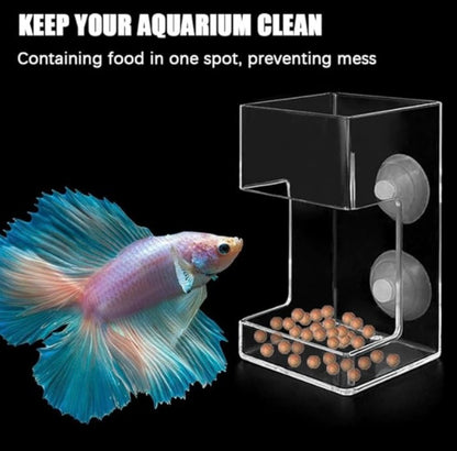 Magicalpets Aquarium Feeding Tray and Tube for Small Fish