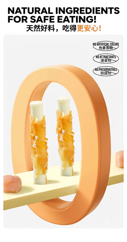 Yee Chicken Wrapped Goat Milk Calcium Chew Sticks-Premium Hamster Grinding Treats