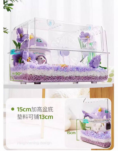 YEE Acrylic Large Hamster Cage For Small Pets