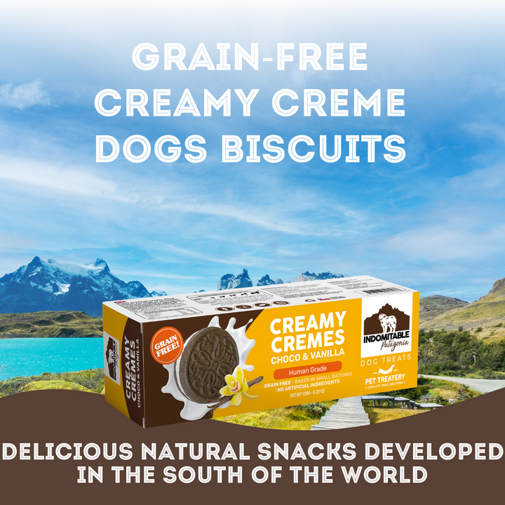 Granville Island Dog Biscuits Grain Free Creamy Cremes - Choco & Vanilla