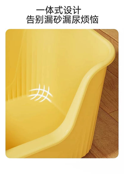 Hoopet Low Entry And Open Cat Litter Box