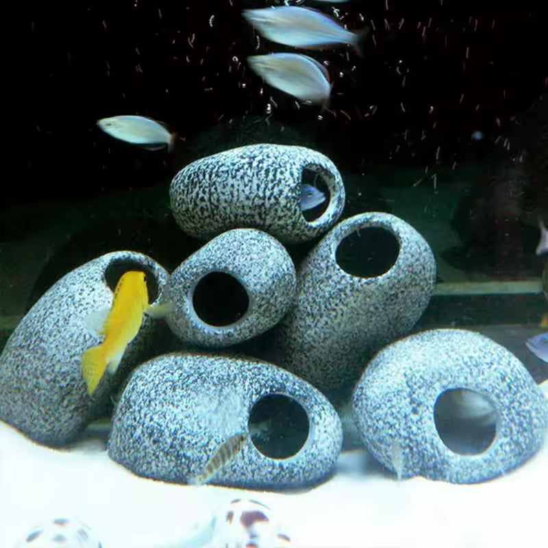 Magicalpets Aquarium Ceramic Fish Shrimp Breeding Cave