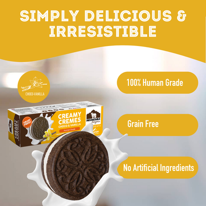 Granville Island Dog Biscuits Grain Free Creamy Cremes - Choco & Vanilla