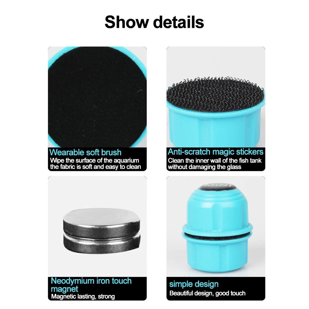 Fish Tank Brush-Magnetic Aquarium Glass Cleaner