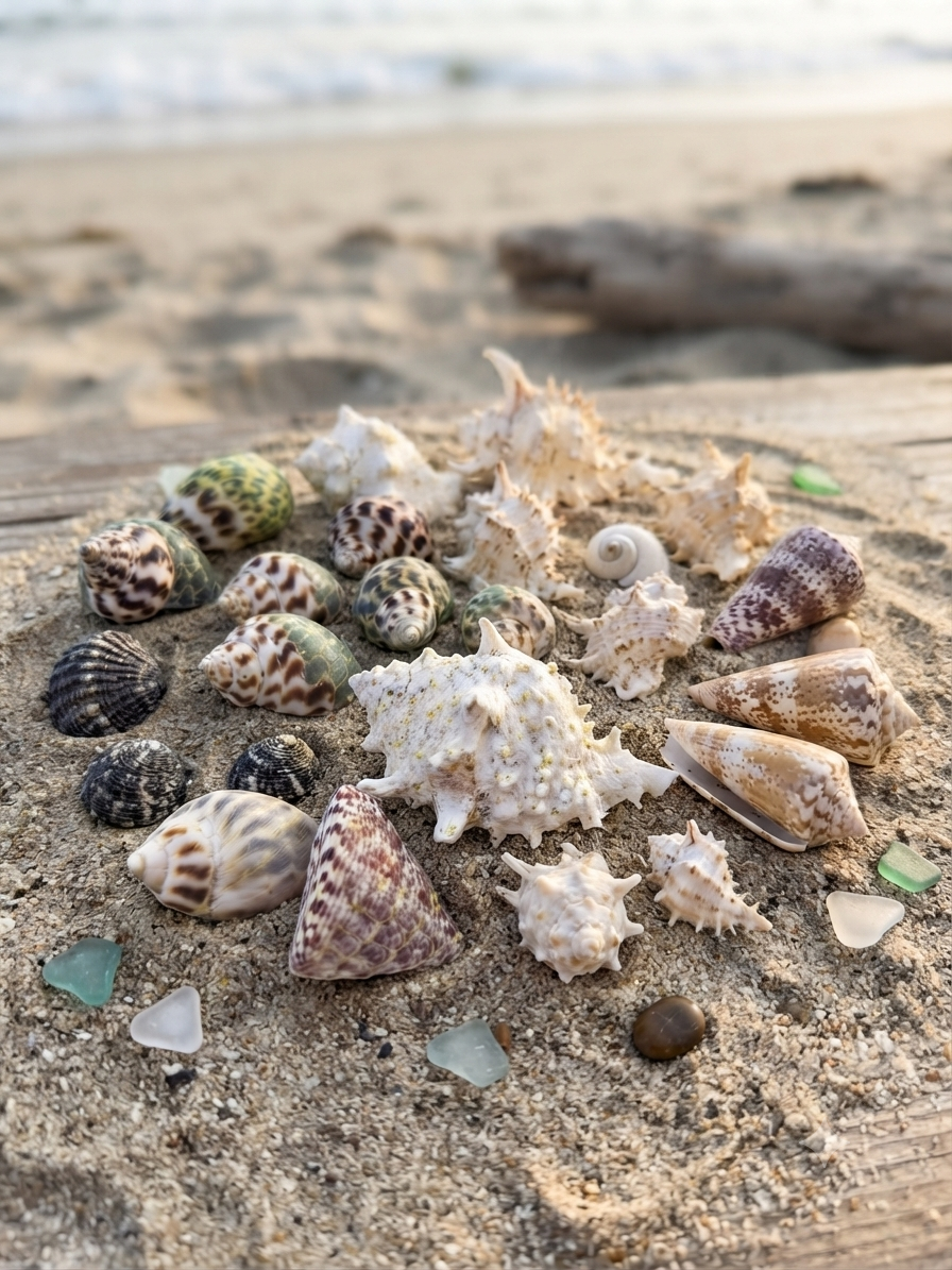 Natural Mixed Seashells-Non-Toxic Aquarium Ornaments For Fish Tank Landscaping 30pcs/bag