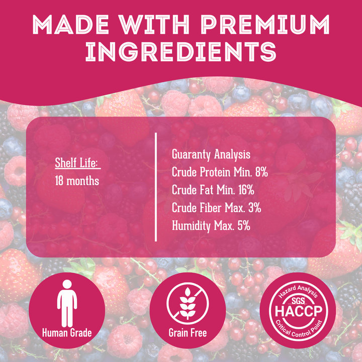 Granville Island Dog Biscuits Grain Free Creamy Cremes - Raspberry