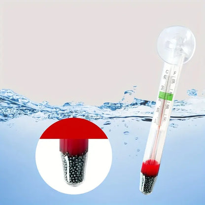 VOONLINE Battery-Free Fish Tank Temperature Monitor with Durable Plastic Construction for Accurate Water Level Measurement