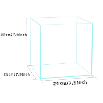 Yi Ding Ultra-Clear Cube Glass Aquarium Tank From 1-25 Gallon Series