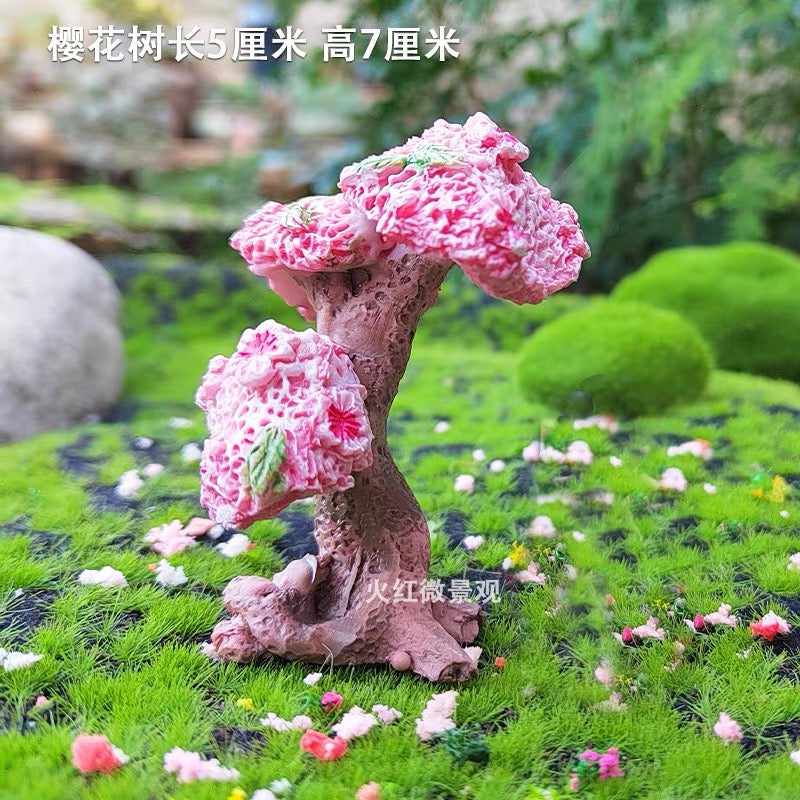Magicalpets Aquarium Resin Cherry Blossom Tree Fish Tank Decoration