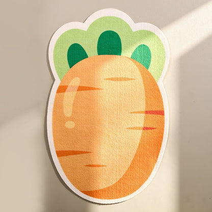 MagicalPets Cute Carrot Design  Durable Vertical Cat Scratching Board with Stick
