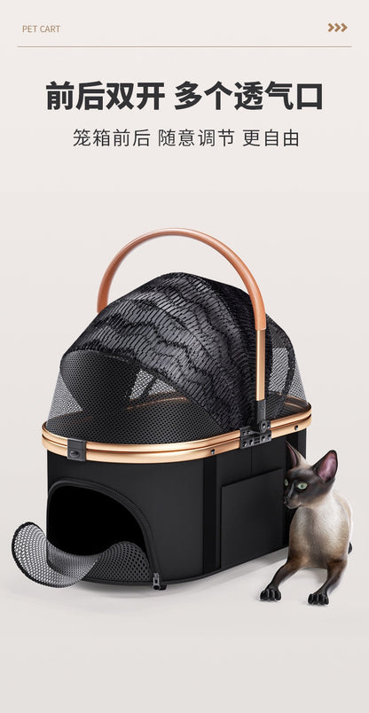 Bello Large 3-in-1 Pet Strollers with Detachable Carrier Foldable Travel Pet Stroller LD06T