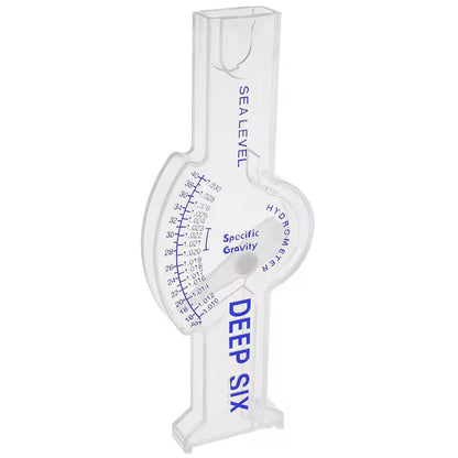 DEEP SIX Salt Meter Hydrometer for Saltwater Aquarium Fish Tank