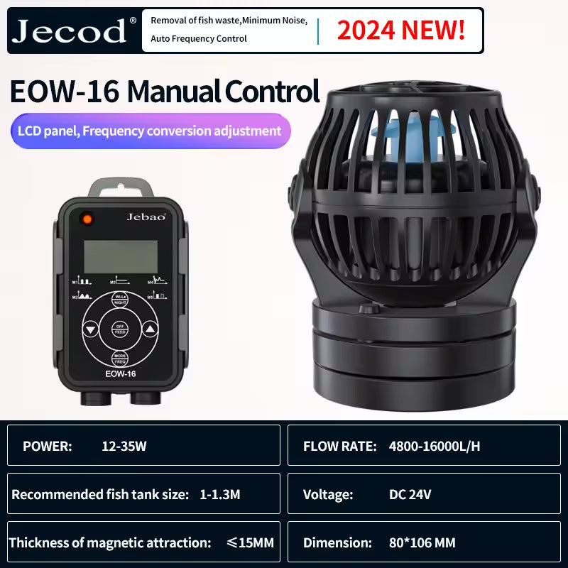 Jebao New EOW-16 Wave Maker Aquarium Water Pump Filter