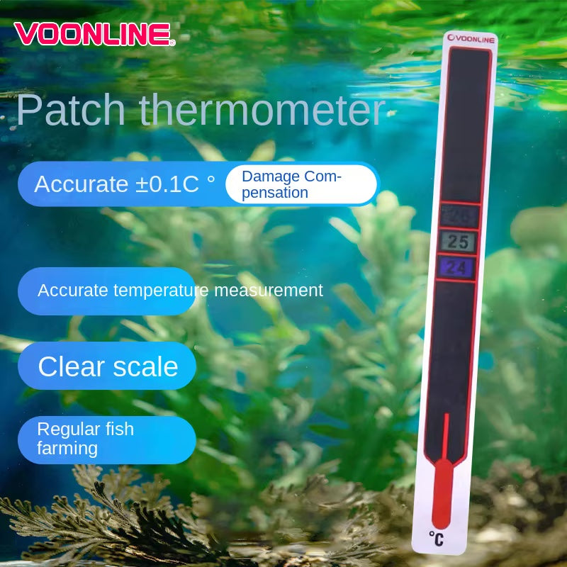 VOONLINE Aquarium Digital Stick On Thermometer