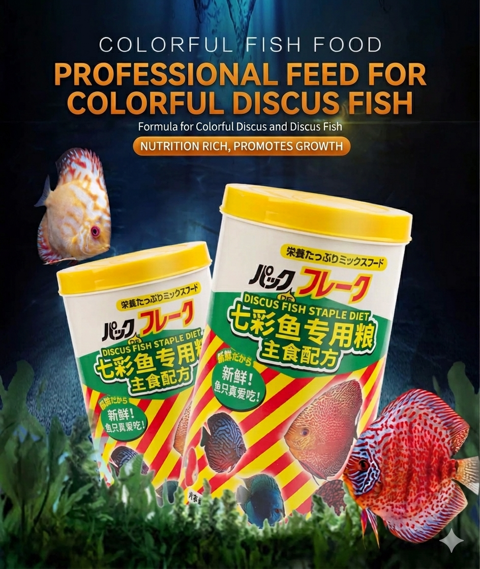EXT Colorful Discus Fish Food-Premium Nutritious Staple Diet(210g)