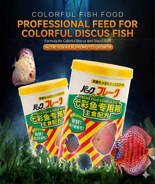 EXT Colorful Discus Fish Food-Premium Nutritious Staple Diet(210g)