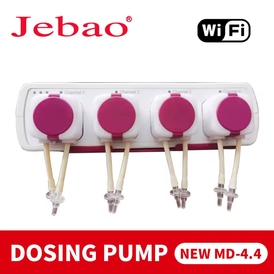 Jebao New MD4.4 Auto Dosing Pump-Automatic Marine Reef Doser WIFI Control For Aquariums Accessoires Water Pump Filter