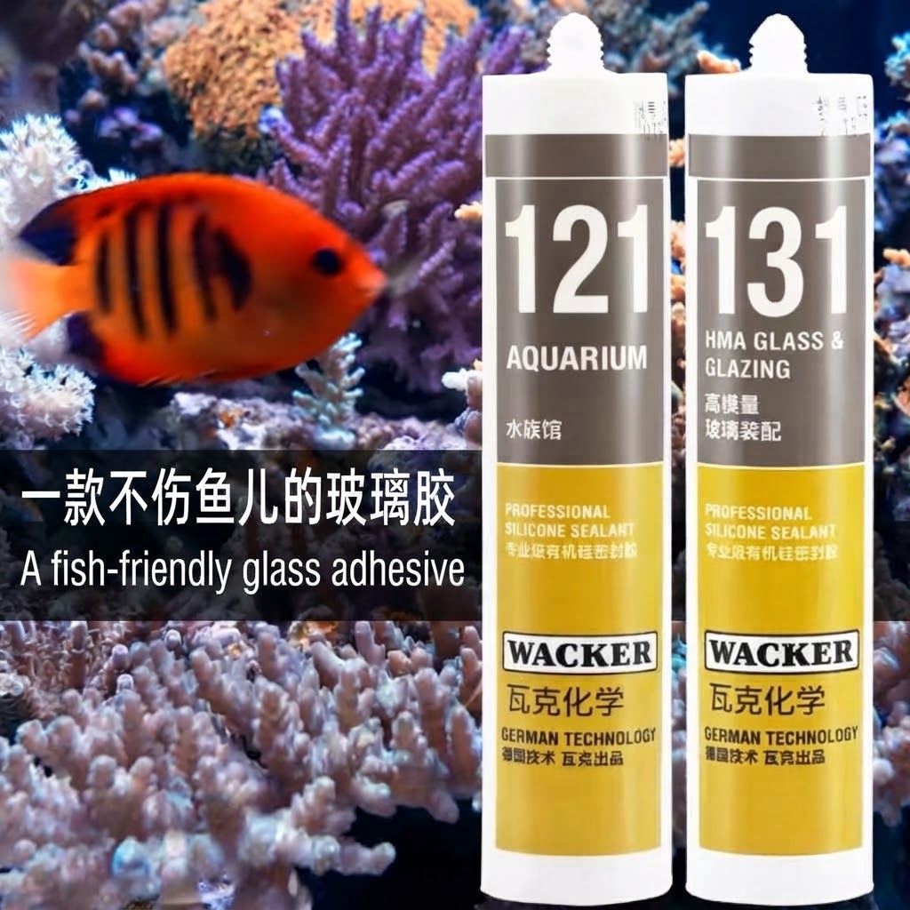 Wacker 121 Professional Aquarium Silicone Sealant / Clear Color
