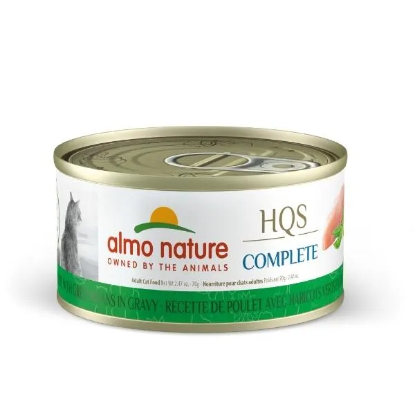Almo Nature Complete - Chicken Recipe with Green Beans in Gravy Canned Cat Food 2.47oz