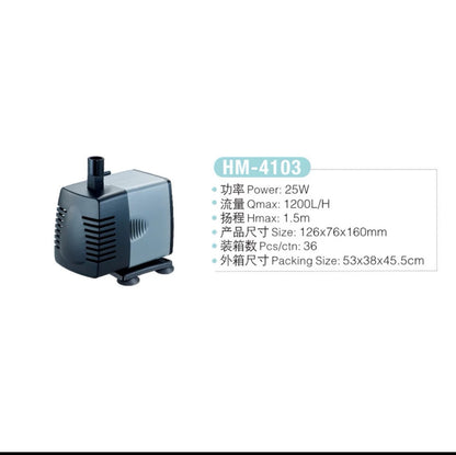 Jeneca High Flow Quiet Submersible Water Pump-HM Series (2101/3101/4103/5063)