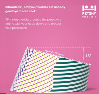 Petshy Pisa Stainless Steel Single Pet Bowl