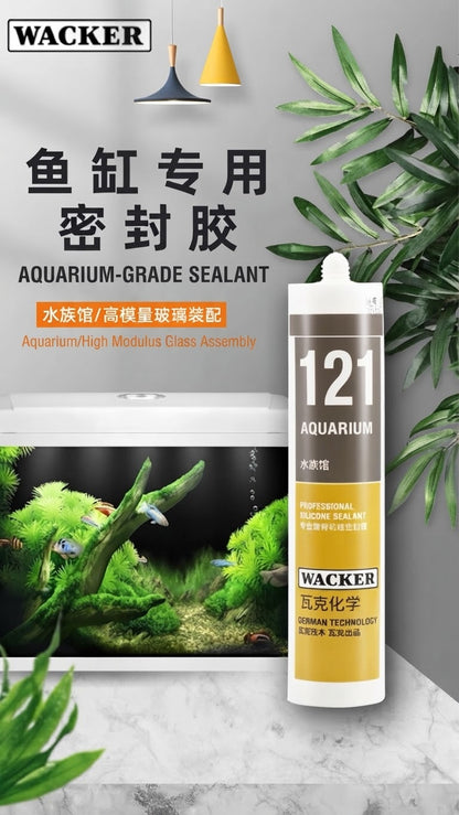 Wacker 121 Professional Aquarium Silicone Sealant / Clear Color