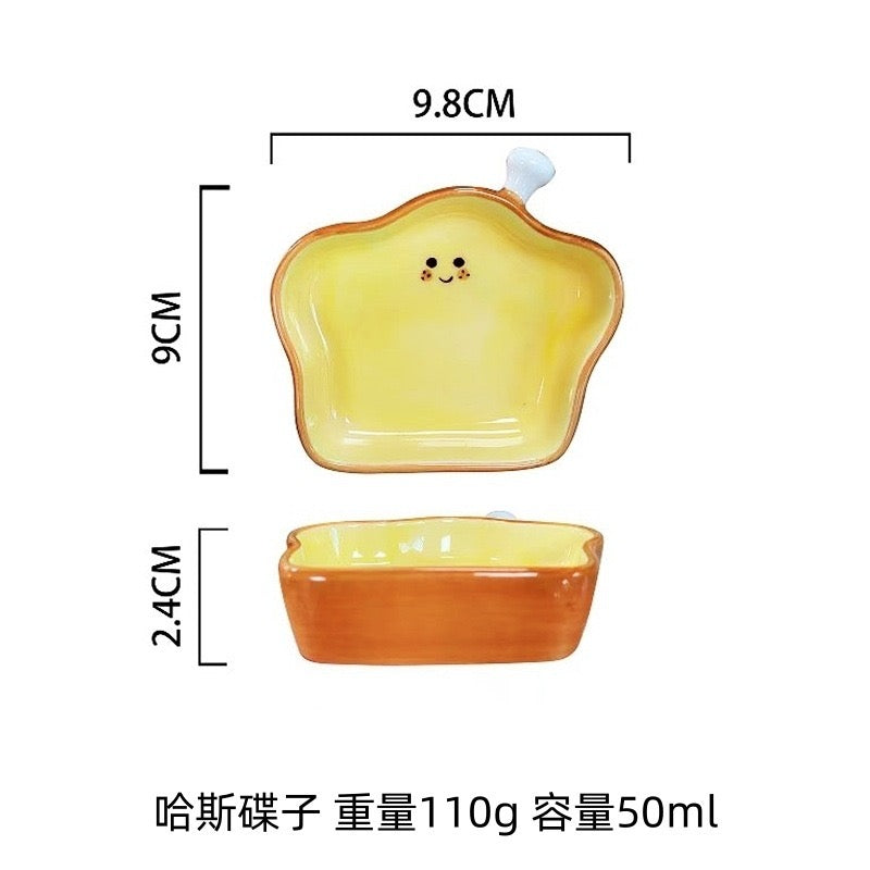 Carno Food Shaped Ceramic Small Pet Hamster Bowl Food Dish