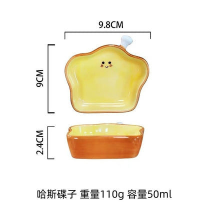 Carno Food Shaped Ceramic Small Pet Hamster Bowl Food Dish