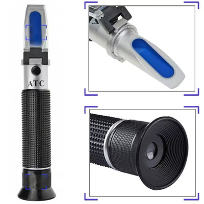 Seawater Salinity Refractometer And V-Resourcing Automatic Temperature Compensation Sea Water Salinity Measurer for Aquarium