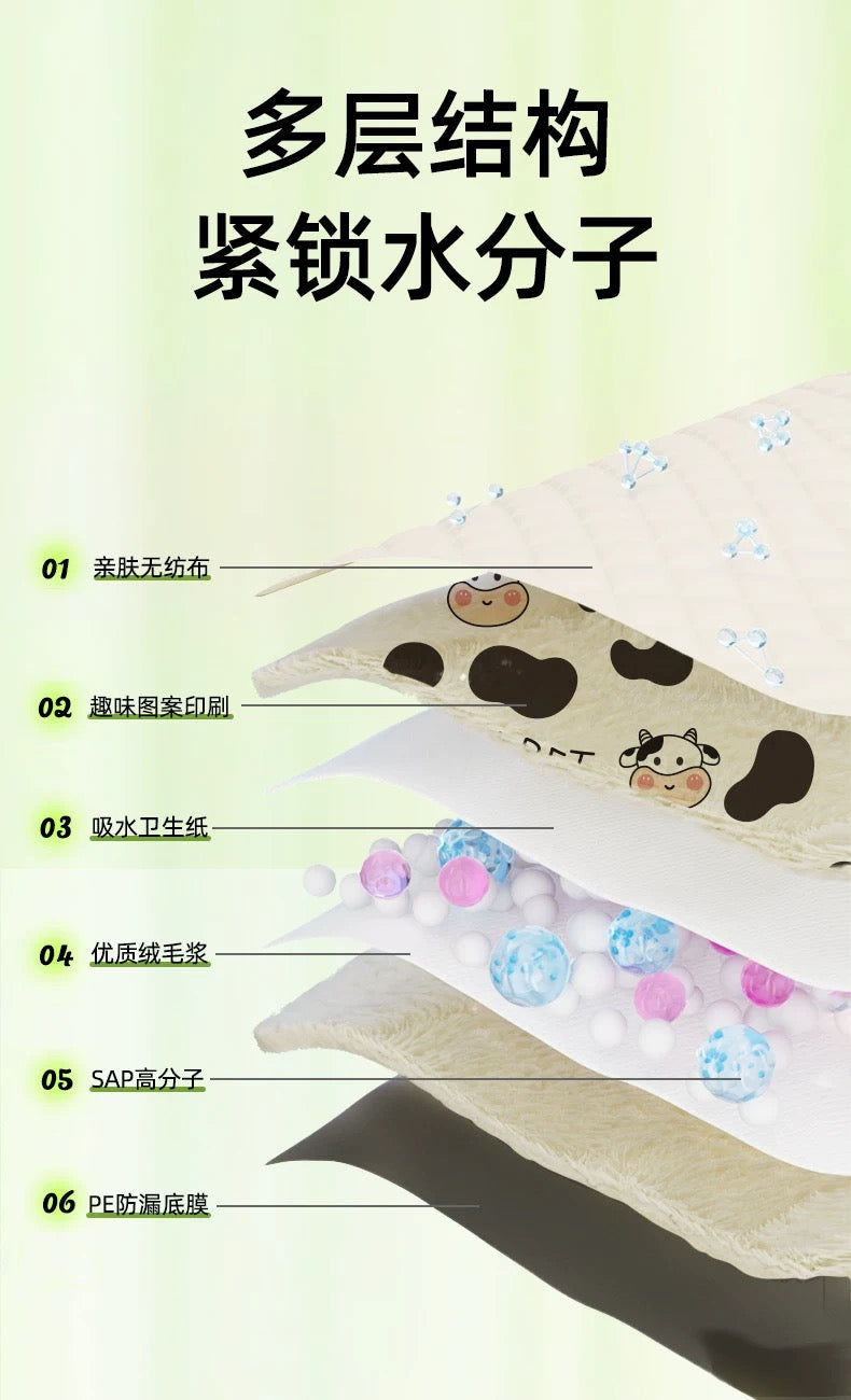 HUSHPET Extra Thick Super Absorbent Panda Dog Training Pad