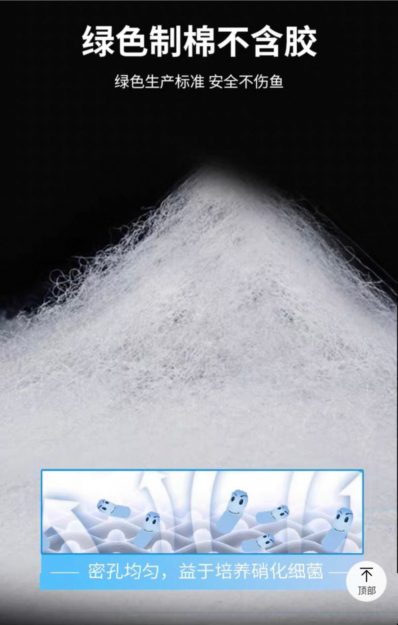 VOONLINE Tearable Cashmere Cotton Wool Fish Tank Aquarium Filtration System High-density Sponge