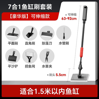 Magical 7-in-1 Aquarium Cleaning Brush/ All-in-One Fish Tank Cleaning Kit