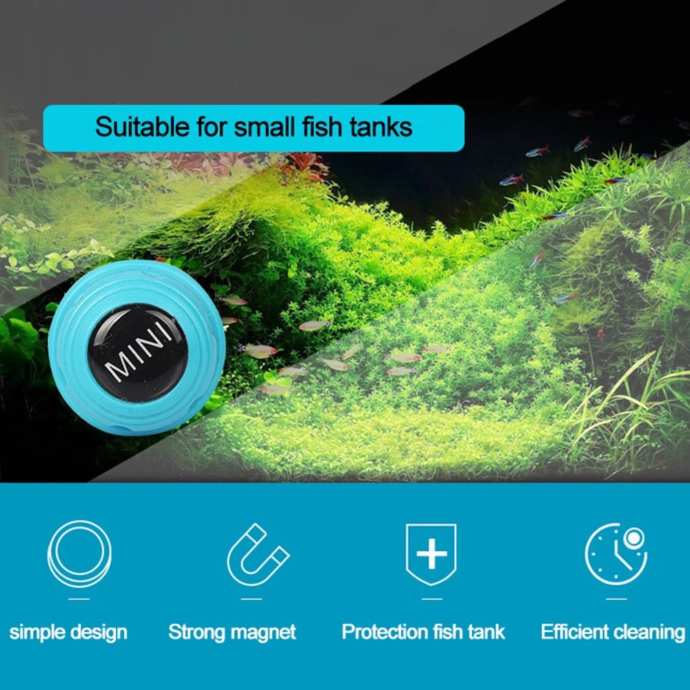 Fish Tank Brush-Magnetic Aquarium Glass Cleaner