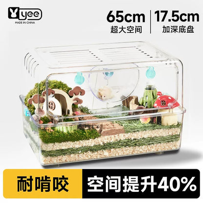 YEE Acrylic Large Hamster Cage For Small Pets