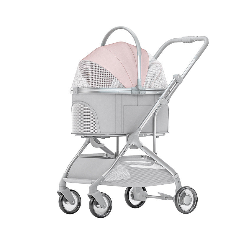 Bello Large 3-in-1 Pet Strollers with Detachable Carrier Foldable Travel Pet Stroller LD06T