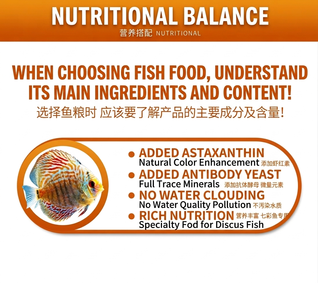 EXT Colorful Discus Fish Food-Premium Nutritious Staple Diet(210g)