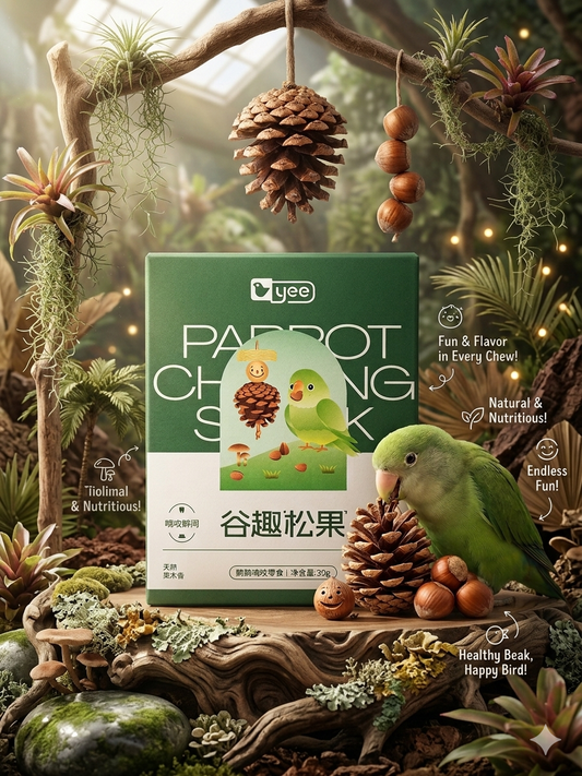 Yee Natural Pine Cone Parrot Chew Treat