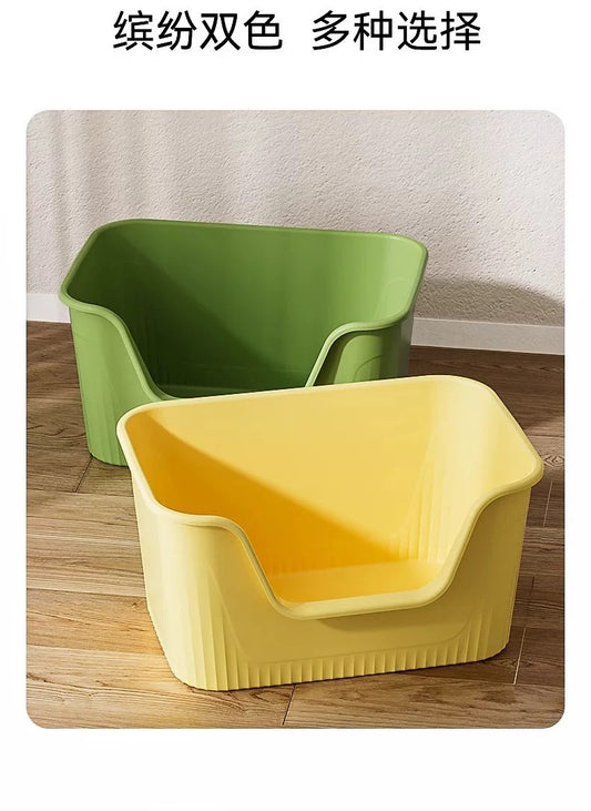 Hoopet Low Entry And Open Cat Litter Box