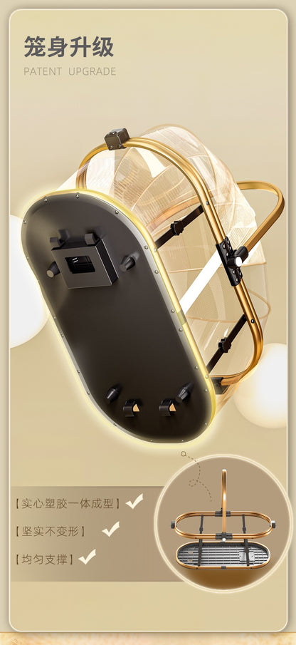 Bello Luxury Large 3 in 1 Pet Stroller with Detachable Carrier For Cats And Dogs VM06 Black