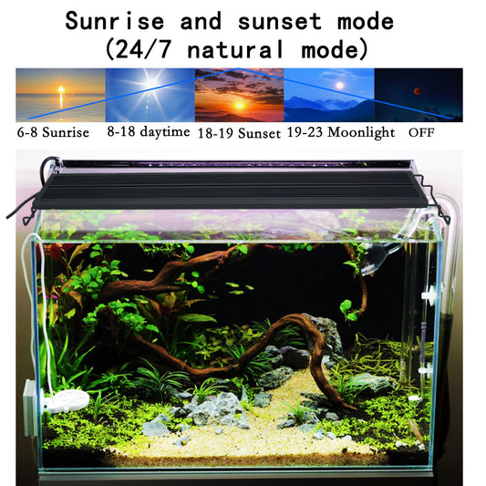 MagicalPet Aquarium Extendable LED Light for Plants-Full Spectrum Fish Tank Light For 120-140cm/48-55inch Fish Tank HS-L1200