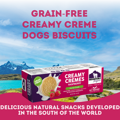 Granville Island Dog Biscuits Grain Free Creamy Cremes - Raspberry